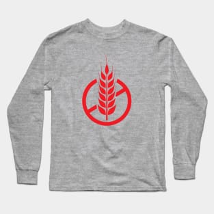 No Gluten Sign (red) Long Sleeve T-Shirt